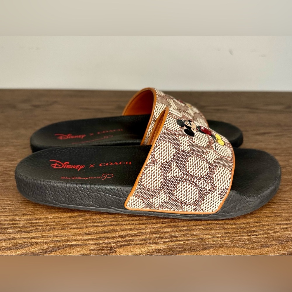 Coach X Disney Sport Slide with Mickey Mouse Embroidery Size 7 - Picture 4 of 11